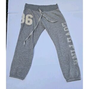 PINK Victoria's Secret Gray Jogger Sweatpants Women Small